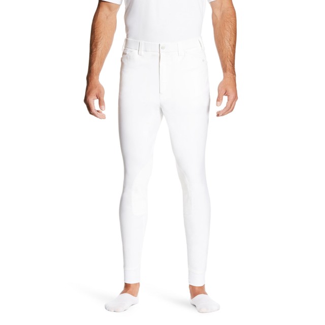 Ariat (Sample) Men's Heritage Elite Knee Patch Breeches (White)