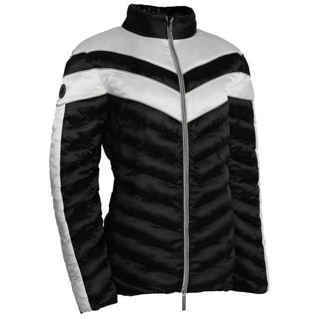 Equisafety Adults Vincenzo Quilted Jacket (White/Black)