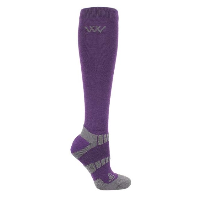 Woof Wear Winter Riding Socks (Damson)