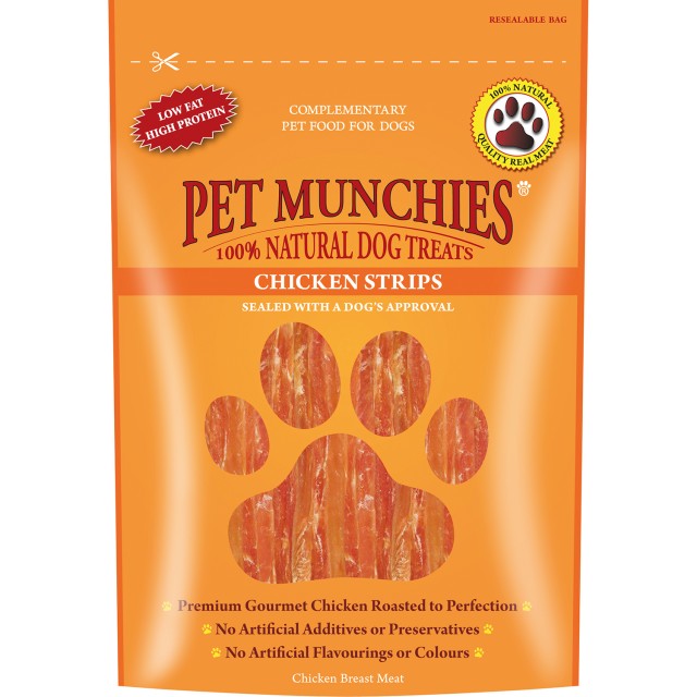 Pet Munchies Natural Dog Treats (Chicken Strips)