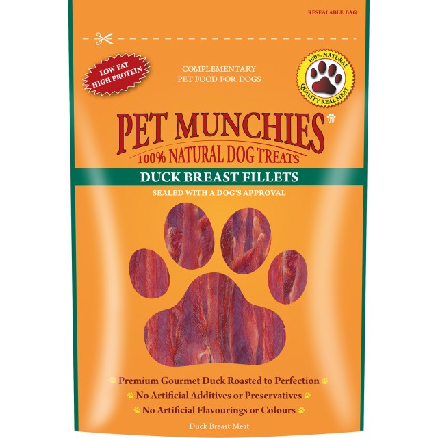 Pet Munchies Natural Dog Treats (Duck Breast Fillets)