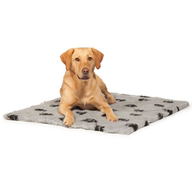 Danish Design Fleece Paw Blanket (Grey)