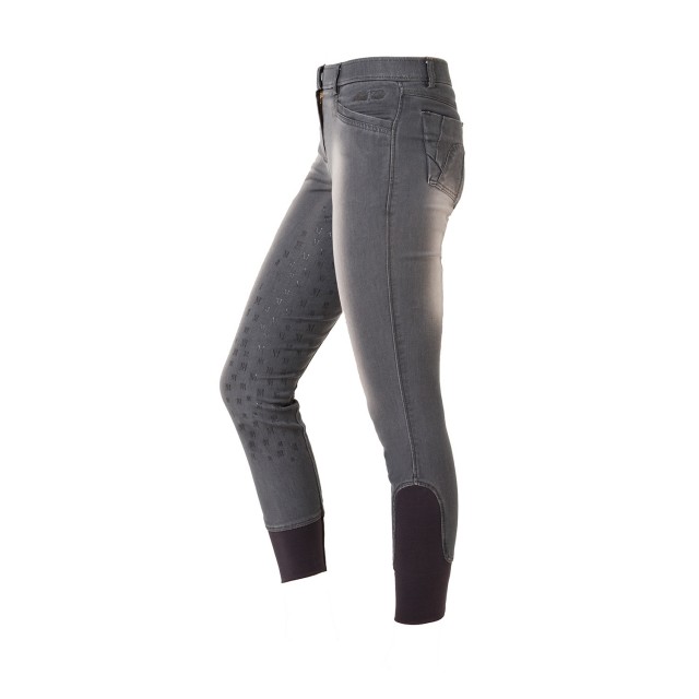 Mark Todd Women's Silicone Full Seat Denim Breeches (Anthracite)