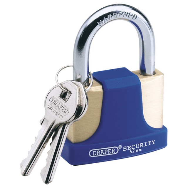 Draper 52mm Brass Padlock