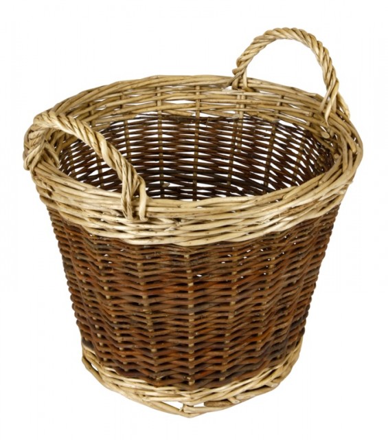 2 Tone Log Basket