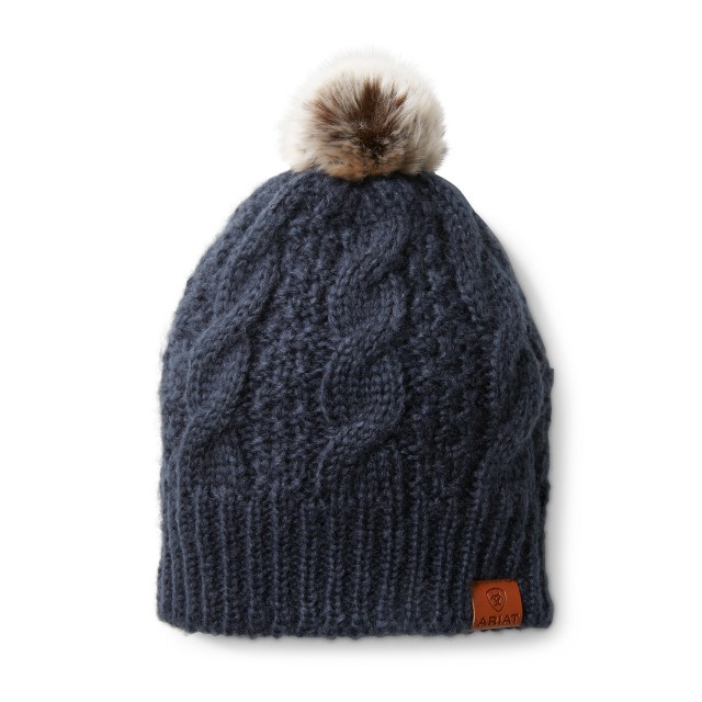 Ariat Cable Beanie (Navy)