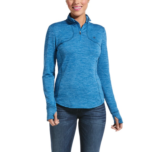 Ariat Womens Gridwork Base Layer (Blue Dawn)