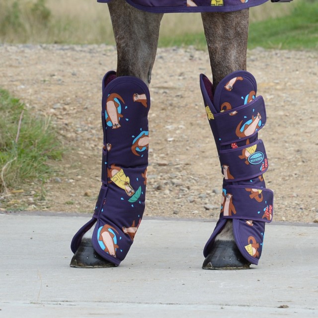 Weatherbeeta 1200d Wide Tab Long Travel Boots (Otter Print)