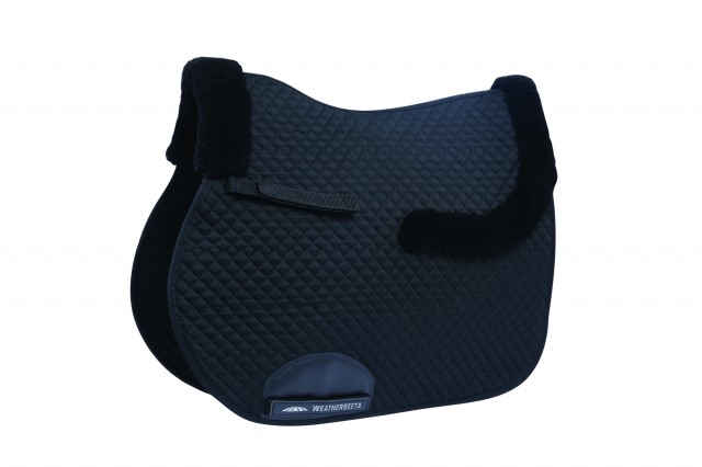 Weatherbeeta All Purpose Saddle Pad With Merino Edging (Black)