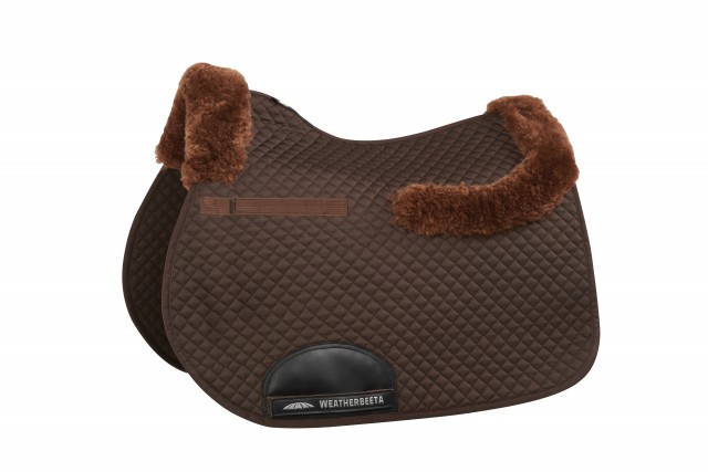 Weatherbeeta All Purpose Saddle Pad With Merino Edging (Chocolate)