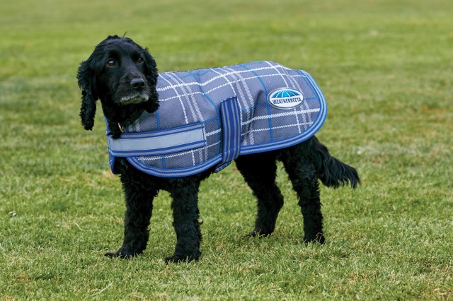 Weatherbeeta Comfitec Parka 1200d Dog Coat (Grey Plaid)