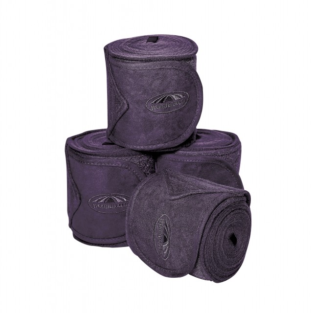 Weatherbeeta Fleece Bandage 4 Pack (Purple Penant)