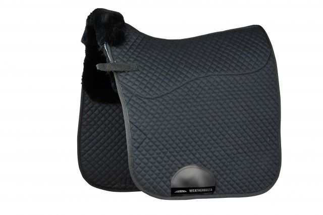 Weatherbeeta Merino High Wither Dressage Saddle Pad (Black)