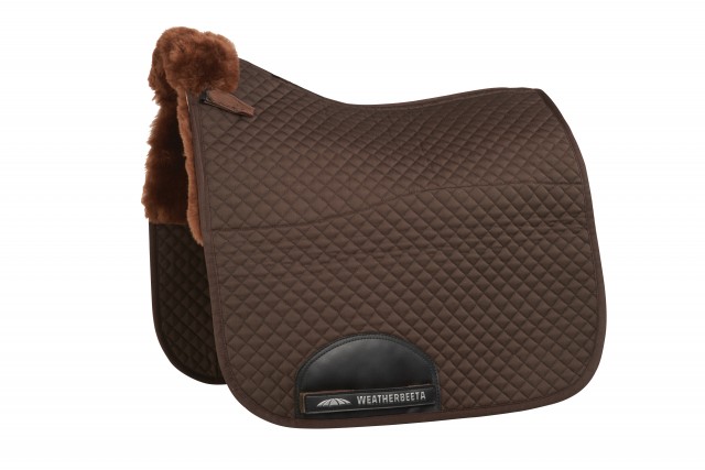 Weatherbeeta Merino High Wither Dressage Saddle Pad (Chocolate)
