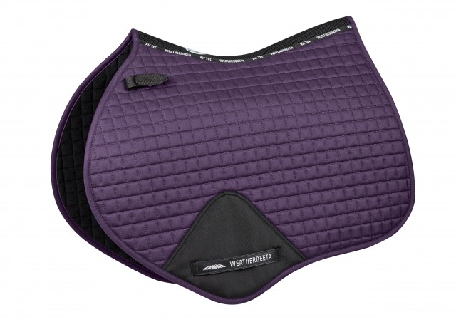 Weatherbeeta Prime Jump Shaped Saddle Pad (Purple Penant)