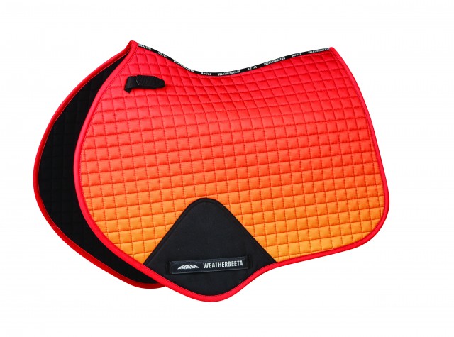 Weatherbeeta Prime Ombre Jump Shaped Saddle Pad (Autumn Glow)