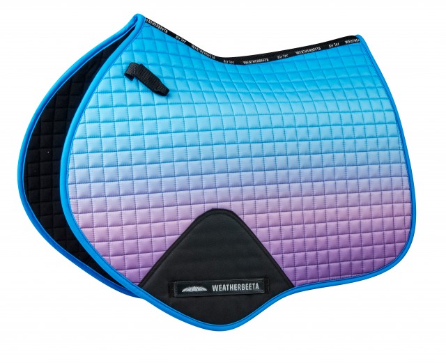 Weatherbeeta Prime Ombre Jump Shaped Saddle Pad (Lagoon Mist)