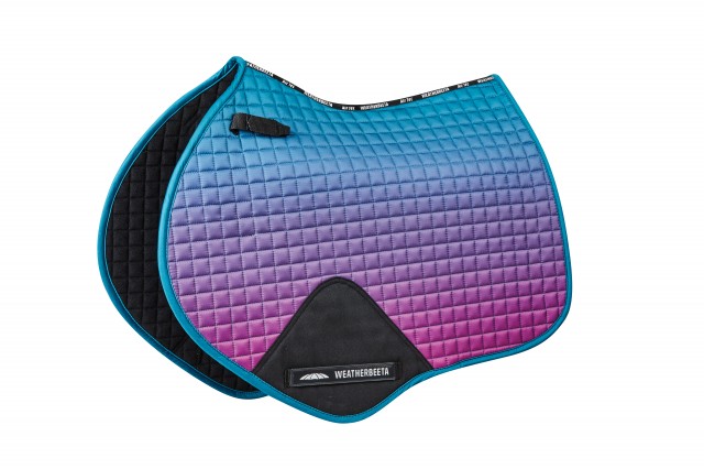 Weatherbeeta Prime Ombre Jump Shaped Saddle Pad (Midnight Aurora)