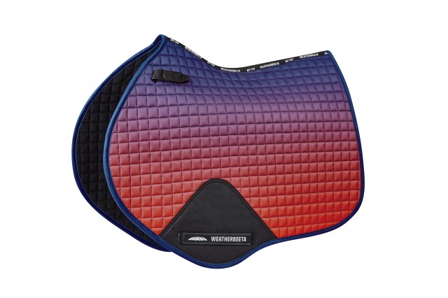 Weatherbeeta Prime Ombre Jump Shaped Saddle Pad (Stormy Sky)