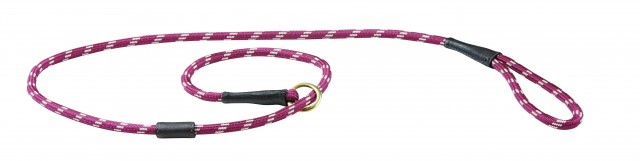 Weatherbeeta Rope Leather Slip Dog Lead (Burgundy/Brown)