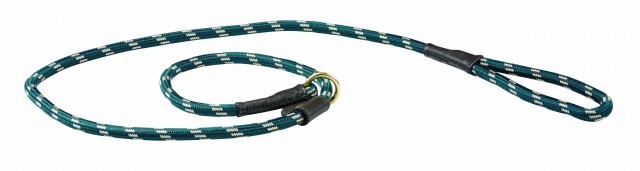 Weatherbeeta Rope Leather Slip Dog Lead (Hunter Green/Brown)