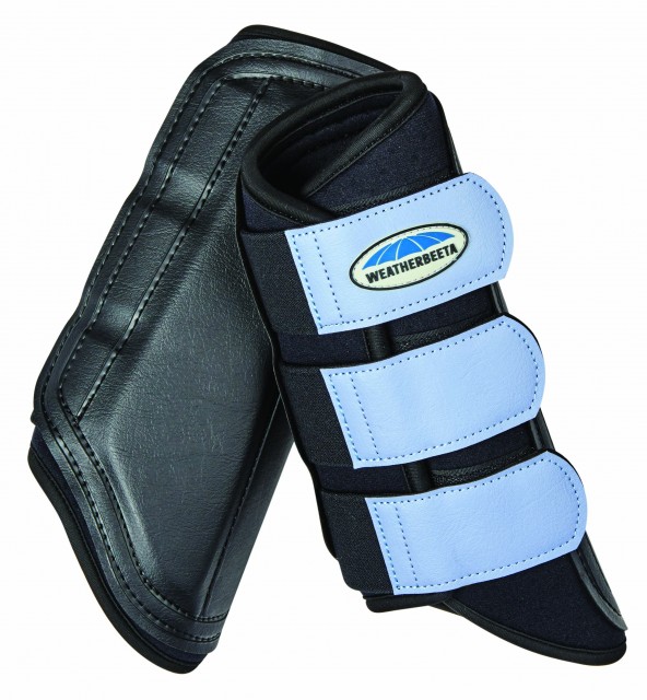 Weatherbeeta Single Lock Brushing Boots (Black/Denim)