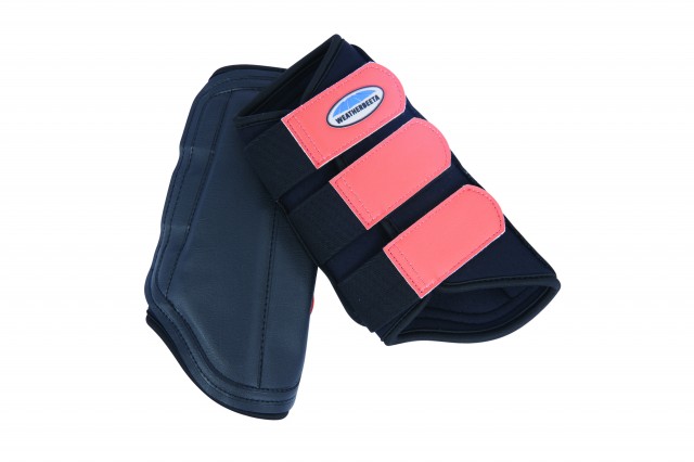 Weatherbeeta Single Lock Brushing Boots (Black/Flame)