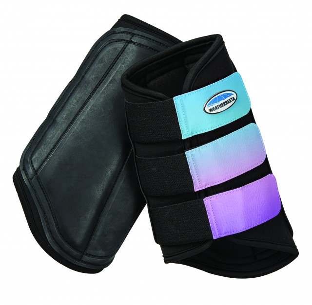 Weatherbeeta Single Lock Ombre Brushing Boots (Lagoon Mist)