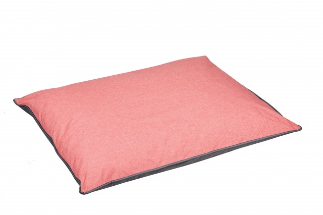 Weatherbeeta Waterproof Pillow Dog Bed (Grey/Pink)