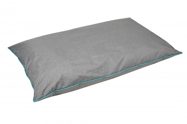 Weatherbeeta Waterproof Pillow Dog Bed (Grey/Turquoise)