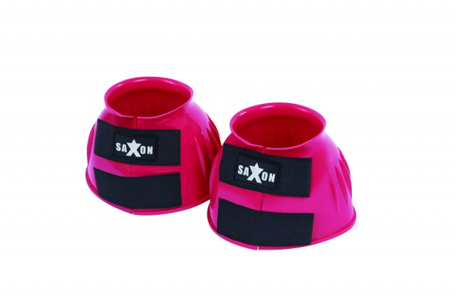 Saxon Double Tape PVC Ribbed Bell Boots (Pink)