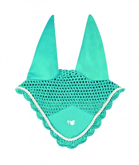 Saxon Dove Ear Bonnet (Teal/White)