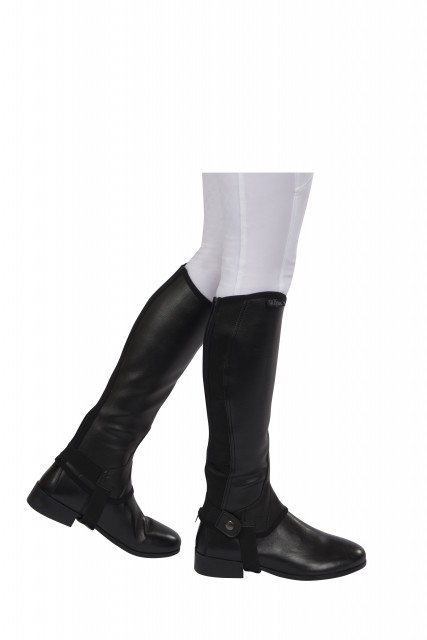 Saxon Equileather Half Chaps (Black)