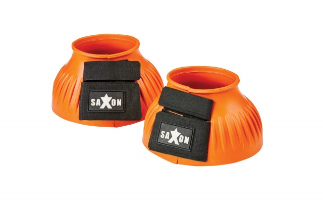 Saxon Ribbed Touch Tape Bell Boots (Orange)