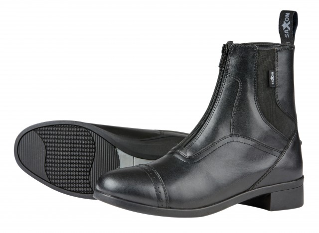 Saxon Syntovia Zip Paddock Boots (Black)