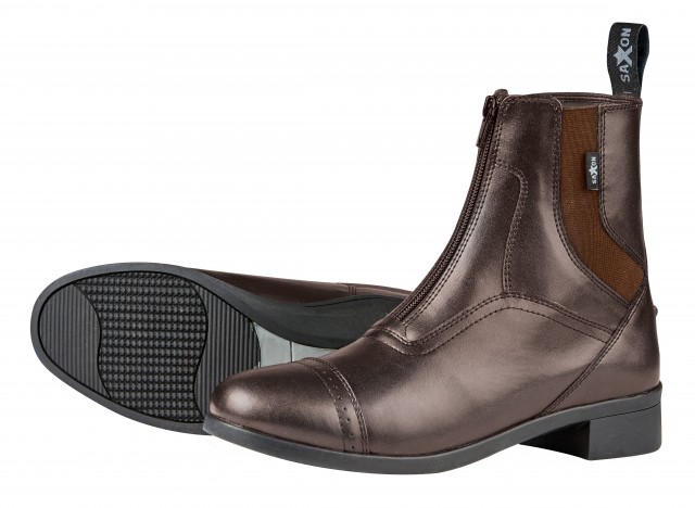 Saxon Syntovia Zip Paddock Boots (Brown)