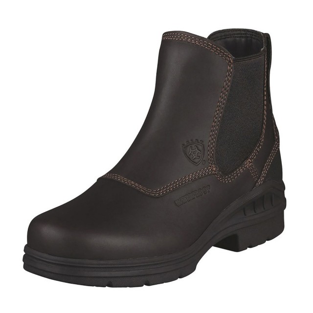 Ariat (Ex-Display) Women's Barnyard Twin Gore Waterproof Boots (Dark Brown) (Size 4)