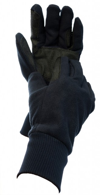 Dublin Adult's Everyday Showerproof Polar Fleece Riding Gloves (Navy)
