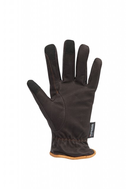 Dublin Adult's Leather Thinsulate Winter Riding Gloves (Brown)