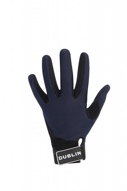 Dublin Adult's Meshback Riding Gloves (Navy)