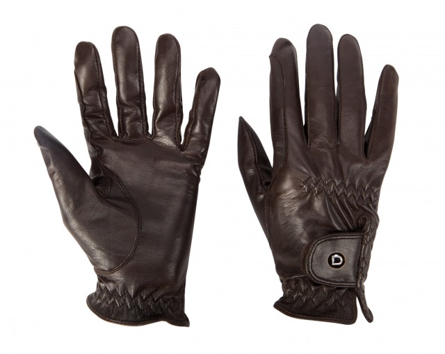 Dublin Adults Show Riding Gloves (Dark Brown)