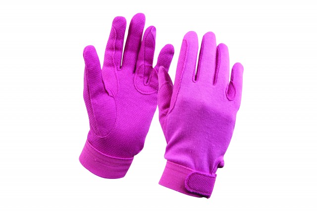 Dublin Adult's Track Riding Gloves (Pink)