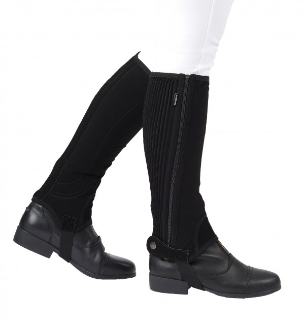 Dublin Child's Easy-Care Half Chaps II (Black)