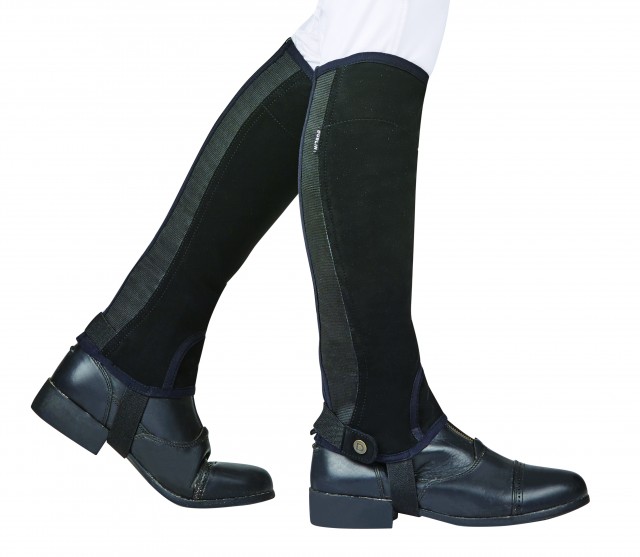 Dublin Childs Easy-Care Sl Grip Half Chap (Black)