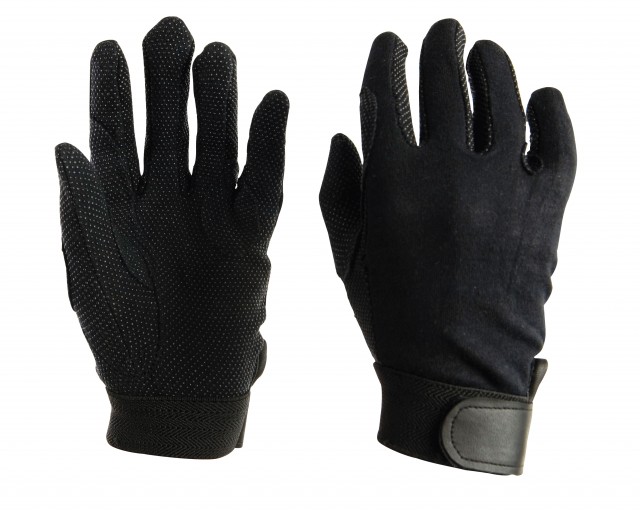 Dublin Child's Track Riding Gloves (Black)