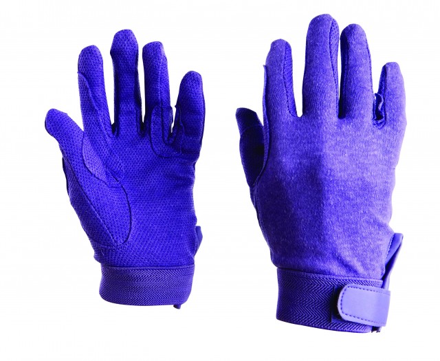 Dublin Child's Track Riding Gloves (Purple)