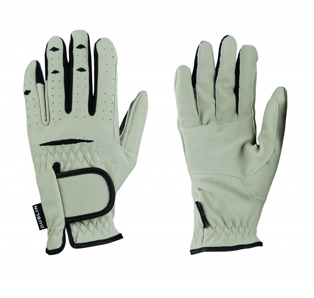 Dublin Everyday Mighty Grip Riding Gloves (Light Grey)