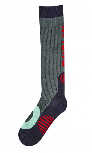 Dublin Adults Technical Ribbed Socks (Charcoal Melange)