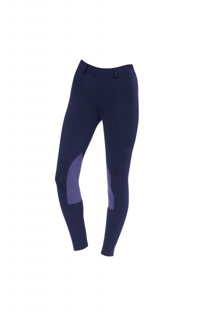 Dublin Child's Performance Flex Knee Patch Riding Tights (Navy)