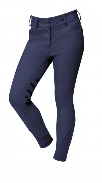 Dublin Child's Prime Gel Knee Patch Breeches (Navy)